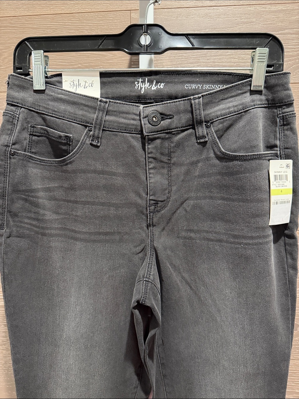 Style & Co. Curvy Skinny Jeans - Charcoal